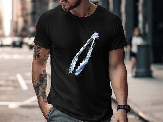 Painterly Grilling Tongs Artistic Tee