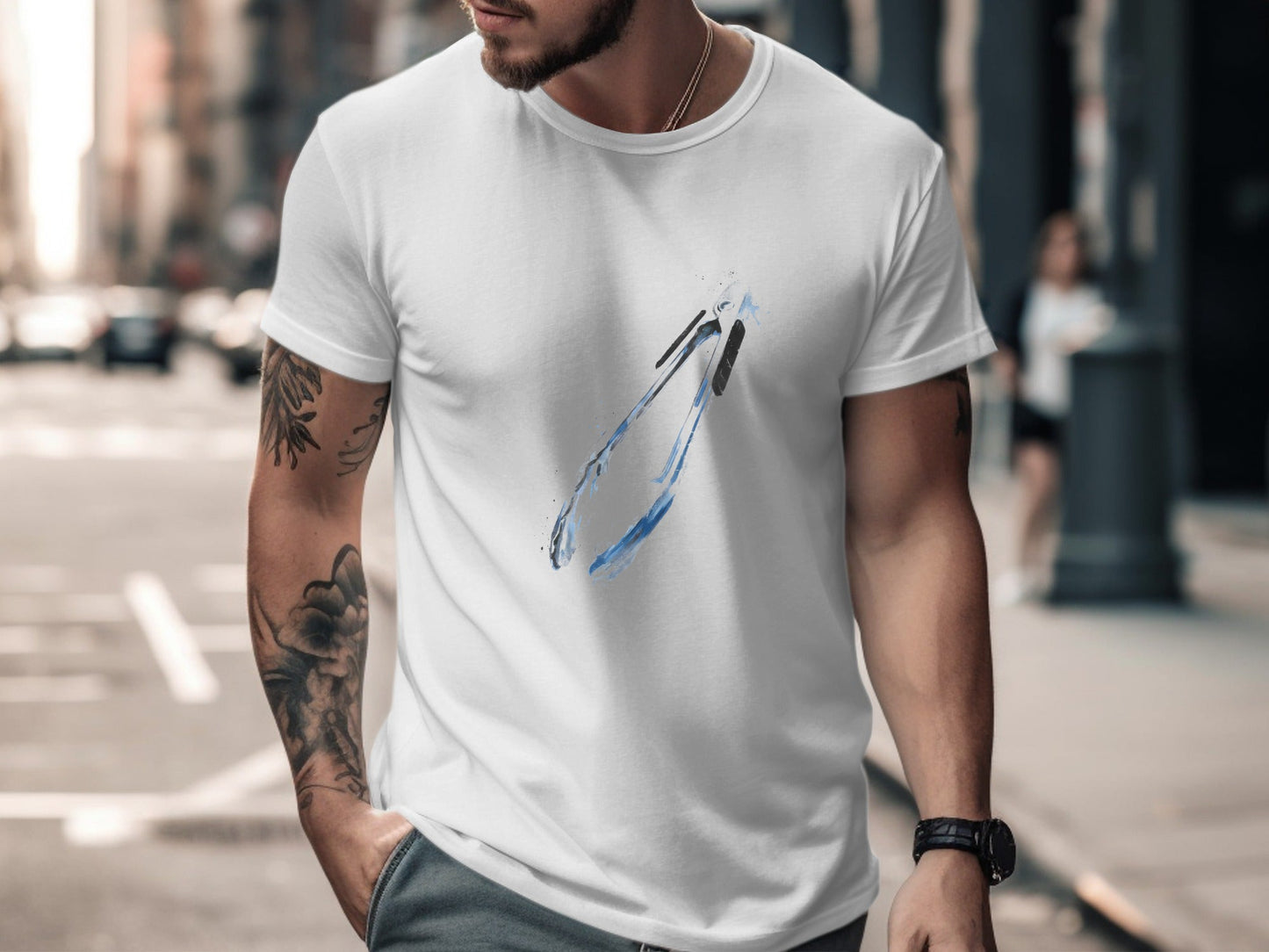 Painterly Grilling Tongs Artistic Tee