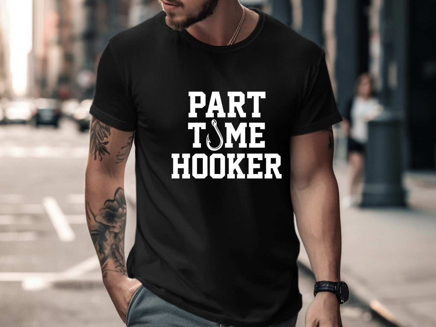 Part Time Hooker Funny Fishing T-Shirt