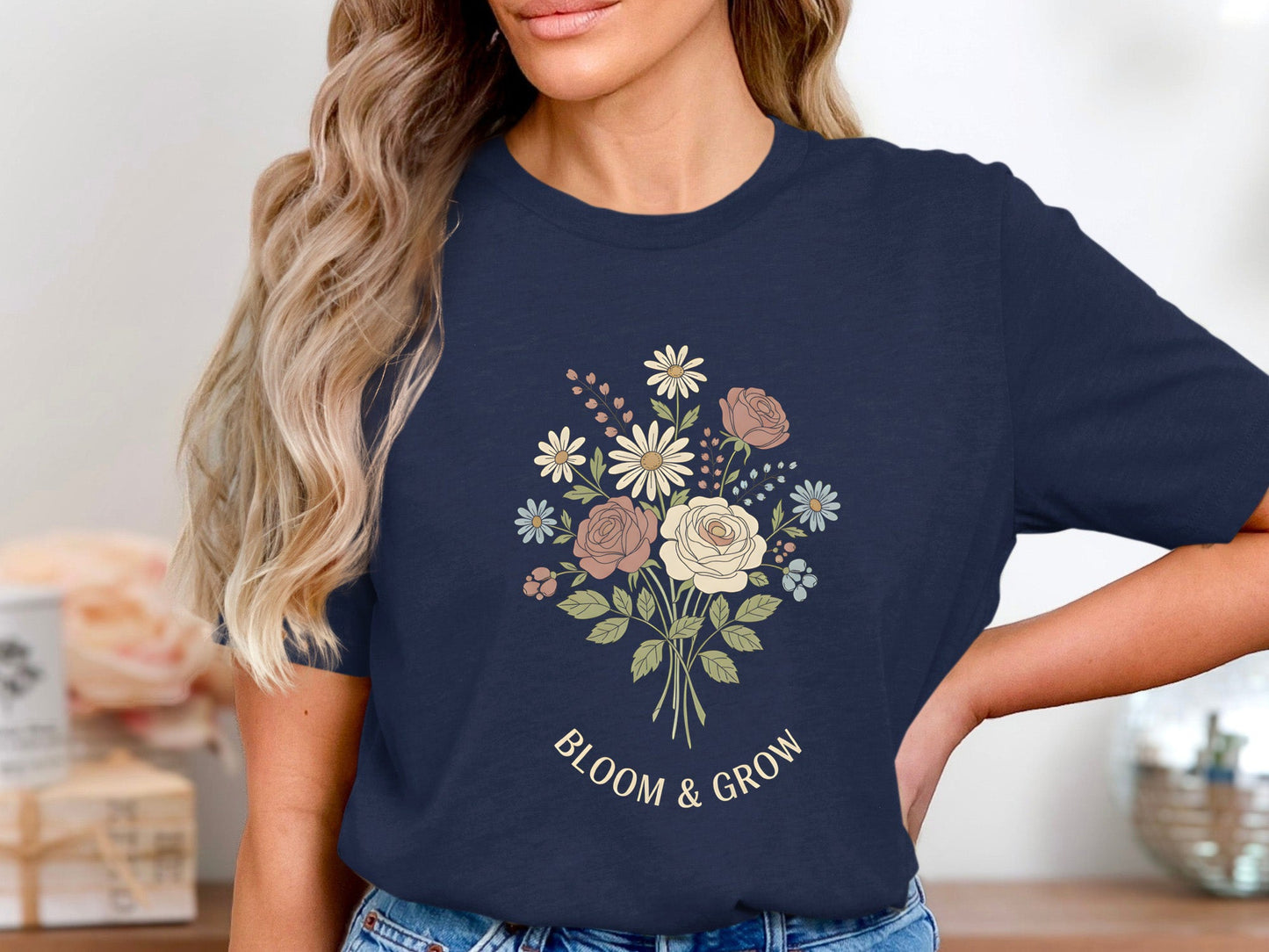 Bloom & Grow Vintage Rose Bouquet Tee