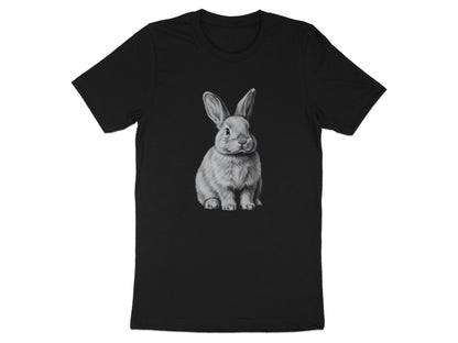 Rabbit Pencil Sketch Men's Cotton T-Shirt