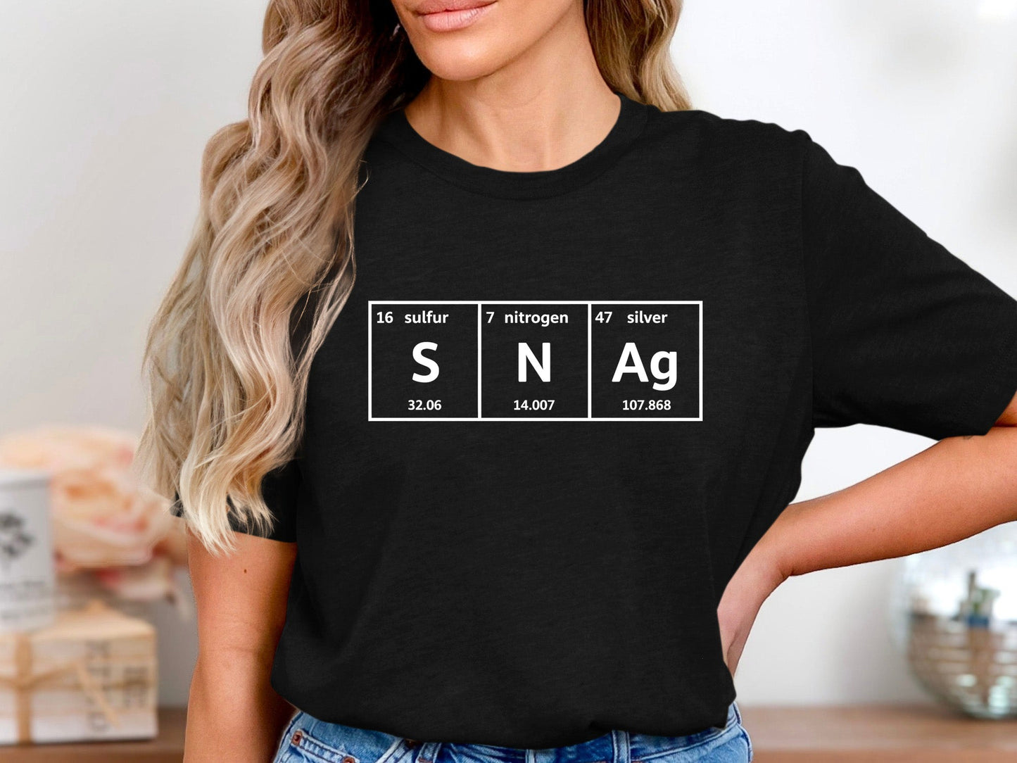 Snack Periodic Element Pun Graphic T-Shirt