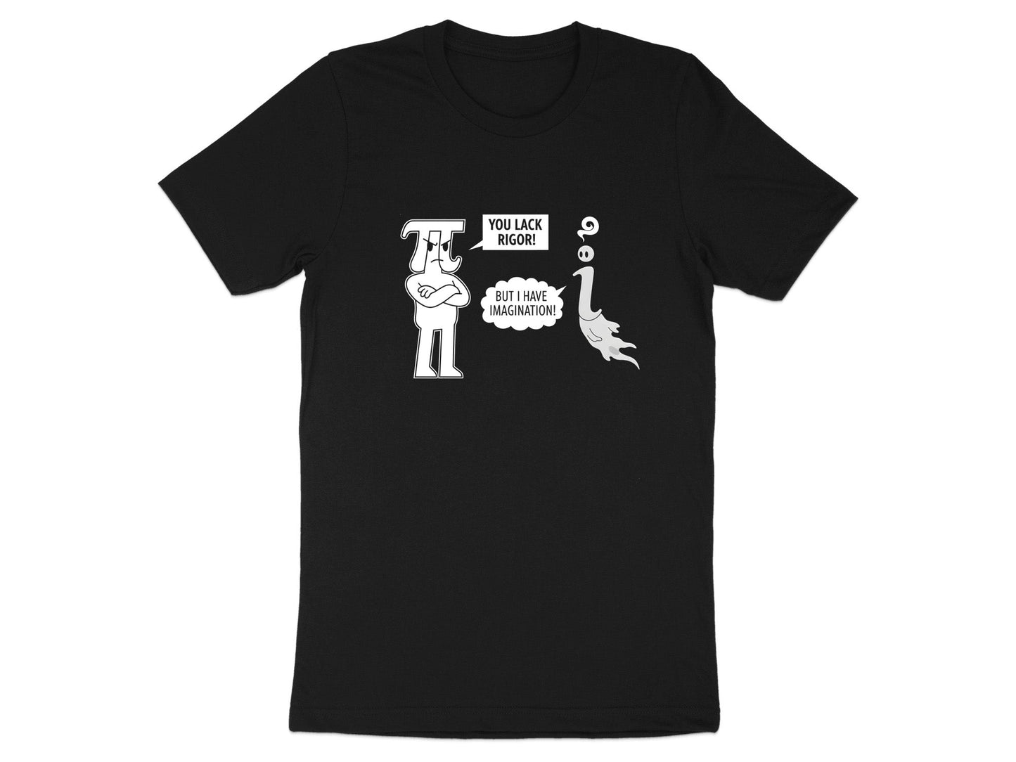 Rigor vs Imagination Joke Pi vs i Funny Math T-Shirt