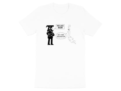 Rigor vs Imagination Joke Pi vs i Funny Math T-Shirt