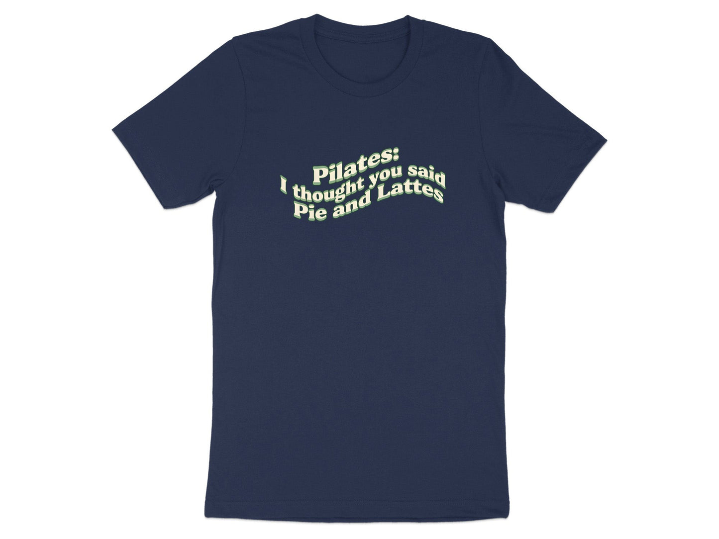 Pie and Lattes Pilates Graphic Tee - Retro Green