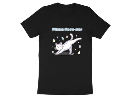 Pilates Meow-ster Cat Graphic T-Shirt - Kawaii Style