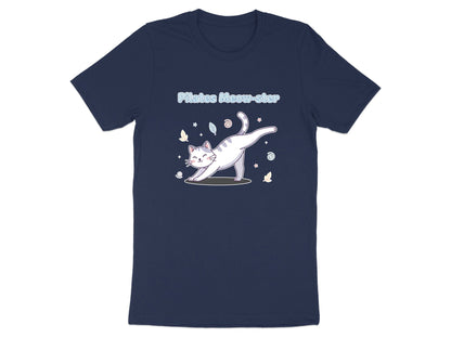 Pilates Meow-ster Cat Graphic T-Shirt - Kawaii Style
