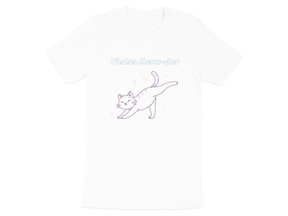 Pilates Meow-ster Cat Graphic T-Shirt - Kawaii Style