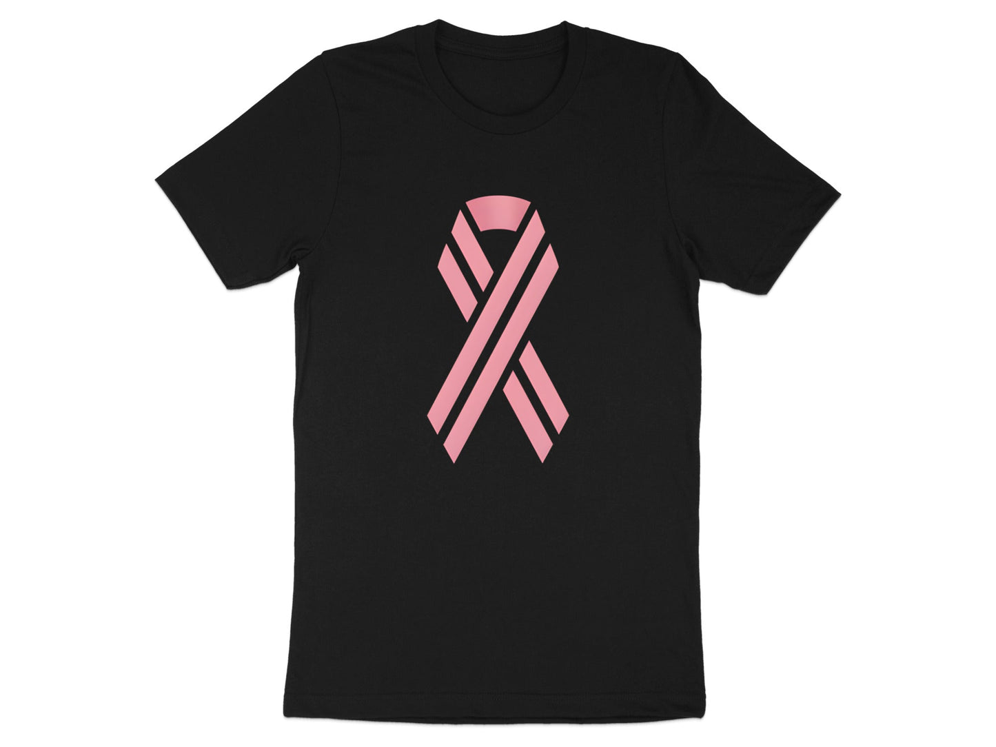 Modern Pink Awareness Ribbon T-Shirt