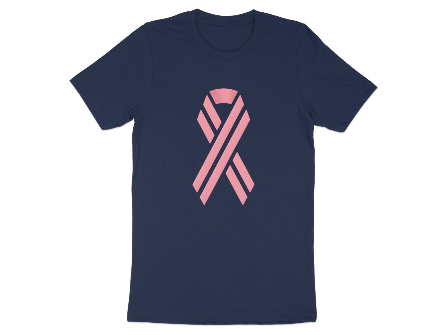 Modern Pink Awareness Ribbon T-Shirt