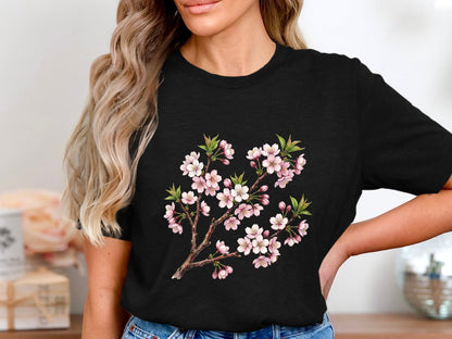 Cherry Blossom Branch Graphic T-Shirt