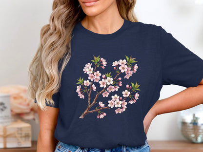 Cherry Blossom Branch Graphic T-Shirt