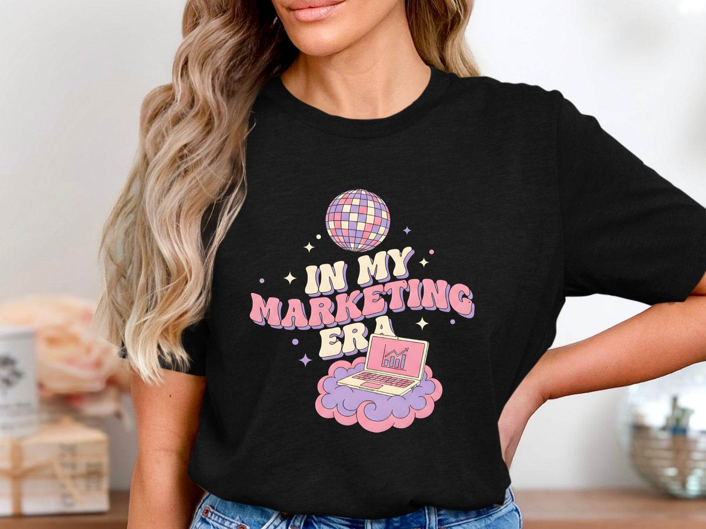 In My Marketing Era T-Shirt - Trendy Pink &  Graphic Tee