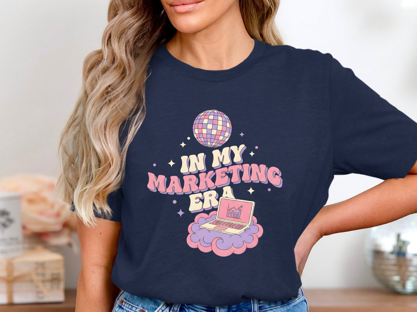 In My Marketing Era T-Shirt - Trendy Pink &  Graphic Tee