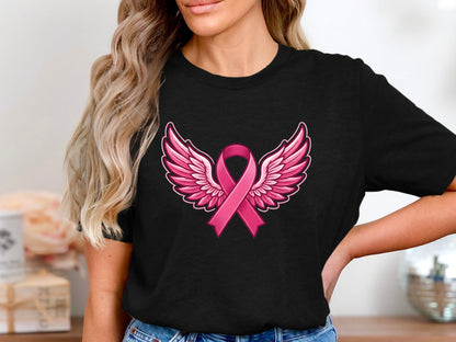 Pink Ribbon Wings of Hope T-Shirt