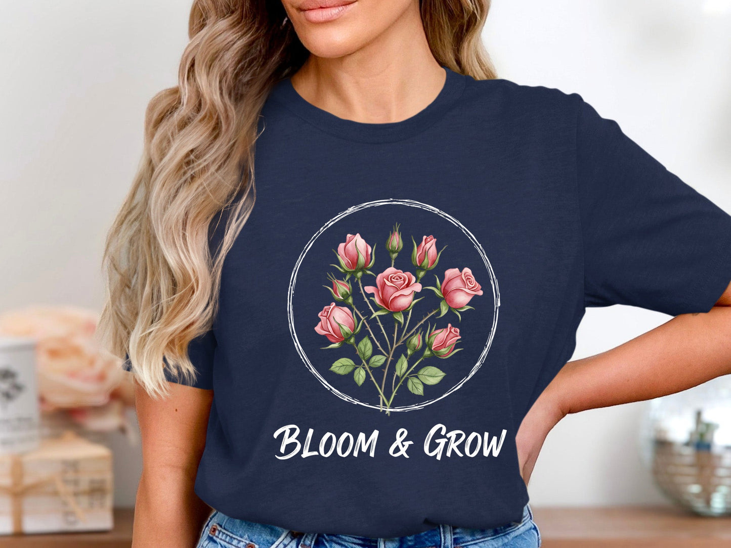Bloom & Grow Rose Wreath T-Shirt