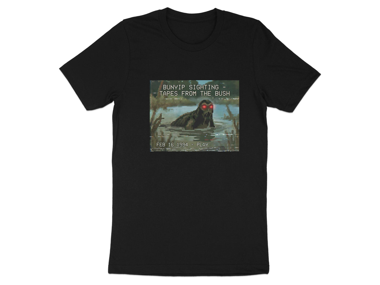Bunyip Sighting Tapes From The Bush Cryptozoology Tee