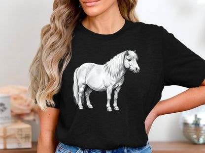 Pony Pencil Sketch Men's Graphic Tee