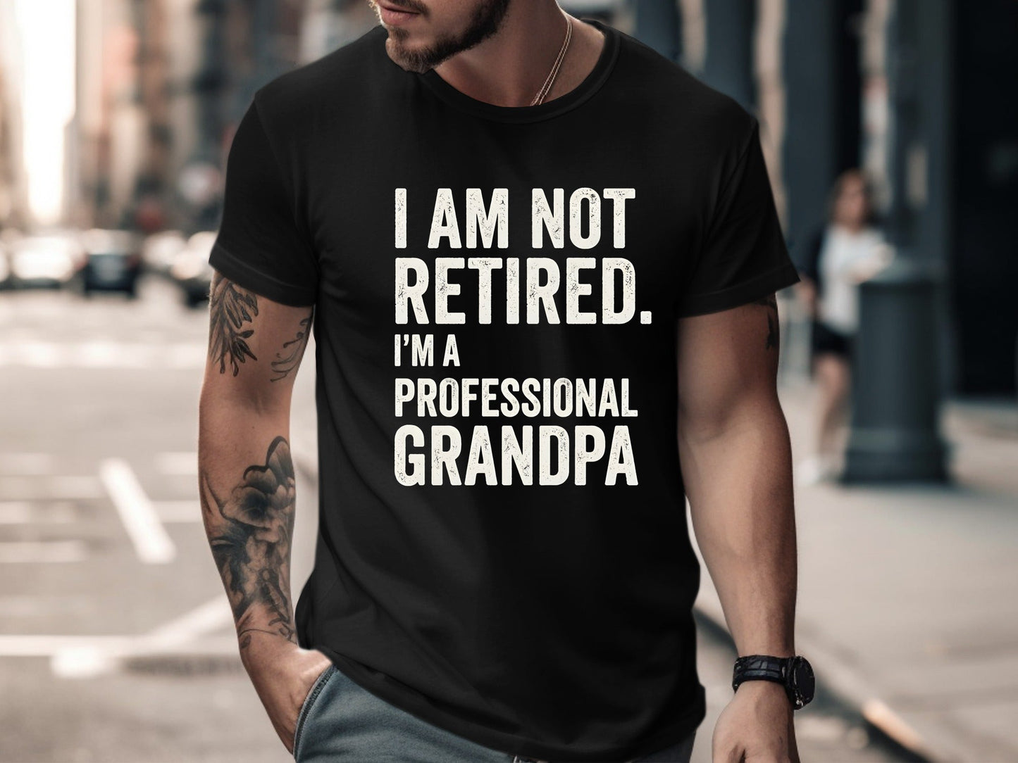 Professional Grandpa Funny Novelty Quote Tee