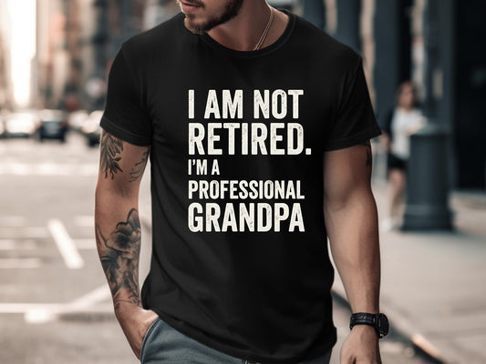 Professional Grandpa Funny Novelty Quote Tee