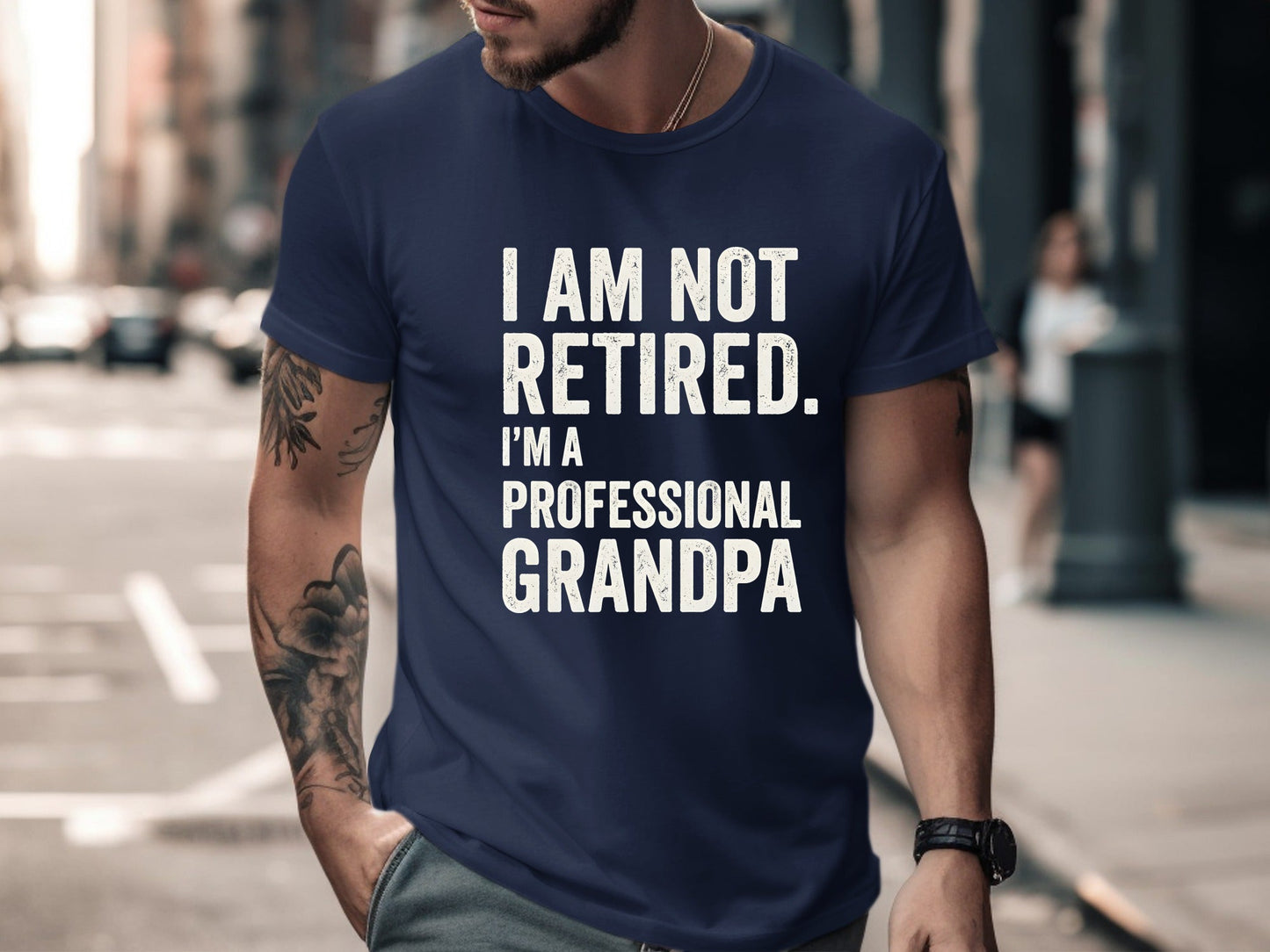 Professional Grandpa Funny Novelty Quote Tee