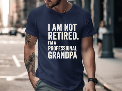 Professional Grandpa Funny Novelty Quote Tee
