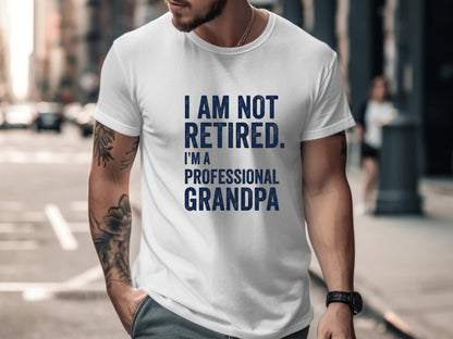 Professional Grandpa Funny Novelty Quote Tee