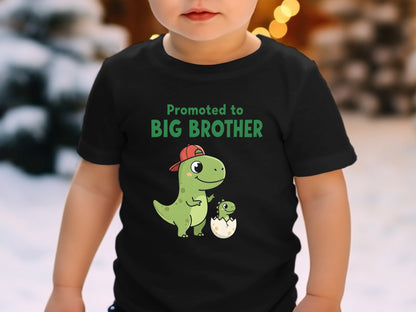 Promoted To Big Brother Dinosaur Graphic Tee