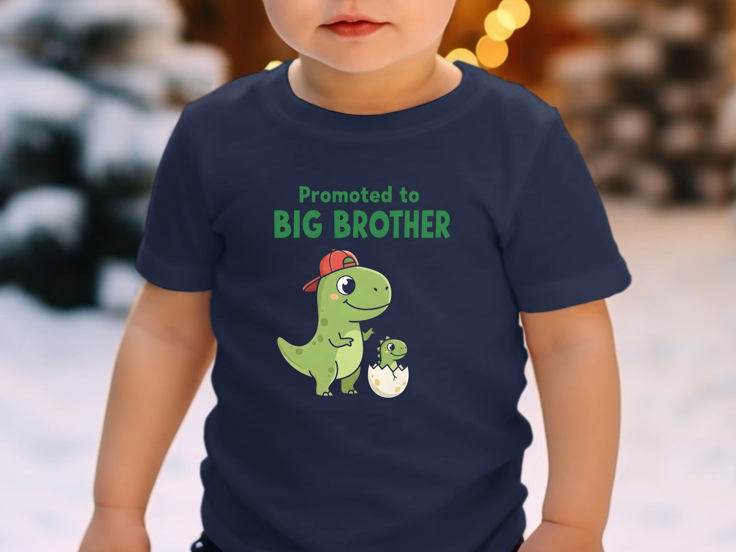 Promoted To Big Brother Dinosaur Graphic Tee