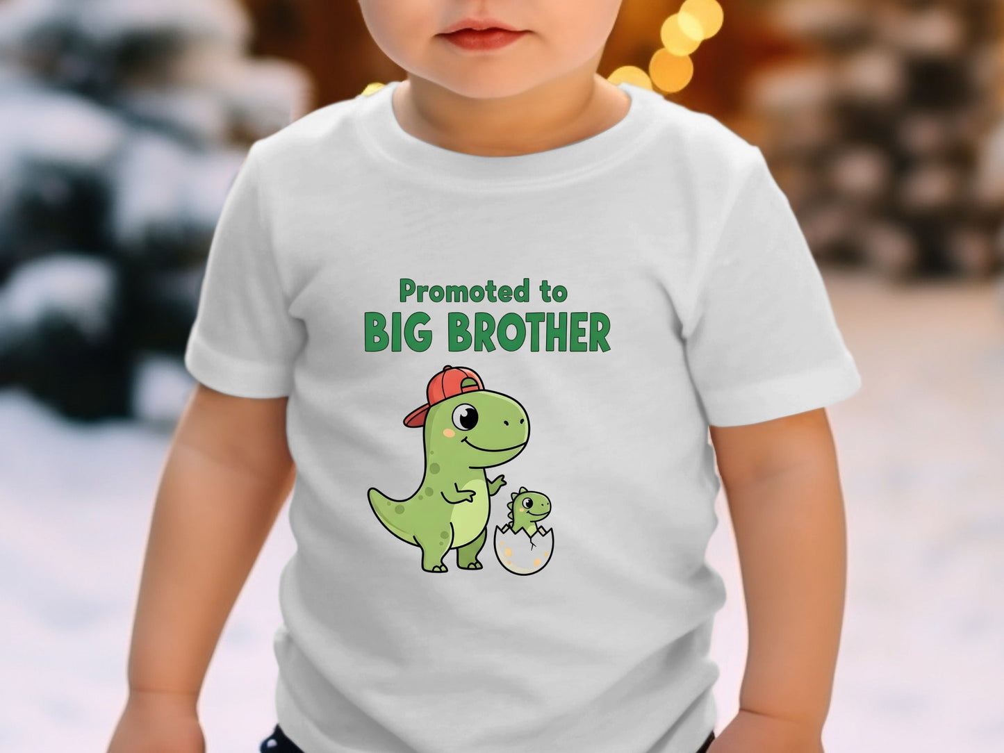 Promoted To Big Brother Dinosaur Graphic Tee