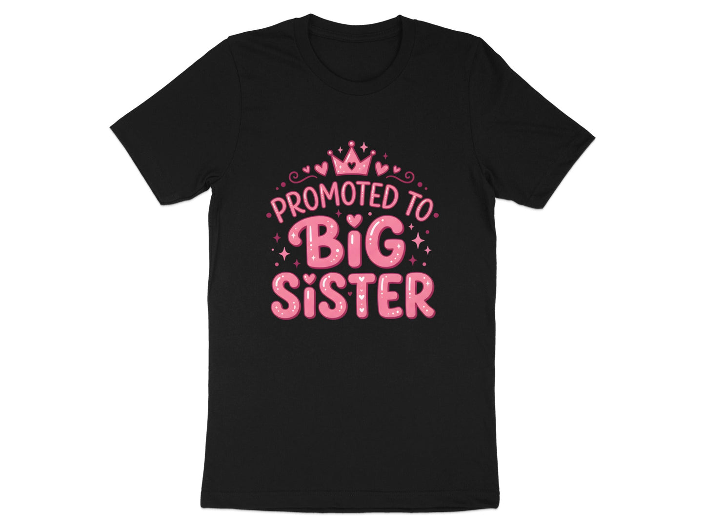 Promoted To Big Sister Crown Graphic Tee