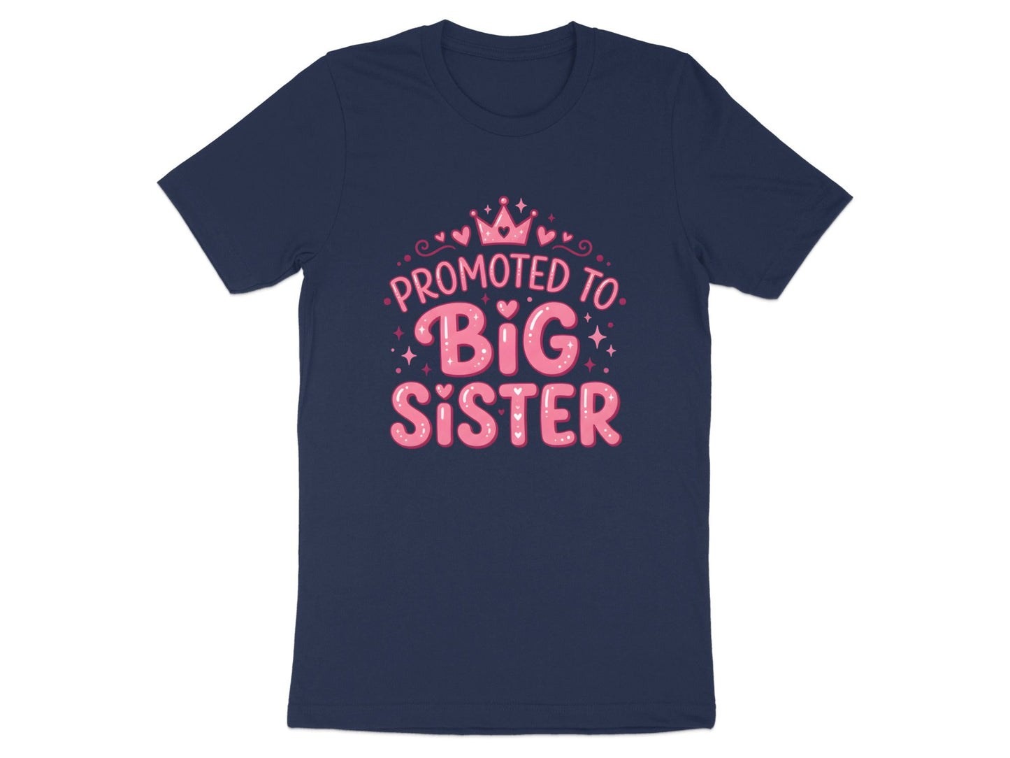 Promoted To Big Sister Crown Graphic Tee