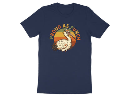 Proud As Punch Pelican T-Shirt - Black / Aussie Humor Pride