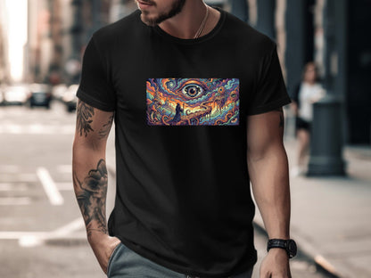 The Cosmic Eye Panoramic Psychedelic Wizard Tee