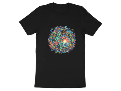 Psychedelic Surfing Wolf Guitarist T-Shirt