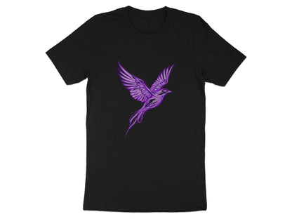 Ethereal Purple Phoenix Rising Graphic T-Shirt
