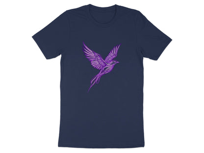 Ethereal Purple Phoenix Rising Graphic T-Shirt