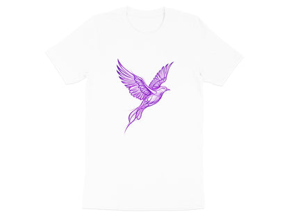 Ethereal Purple Phoenix Rising Graphic T-Shirt