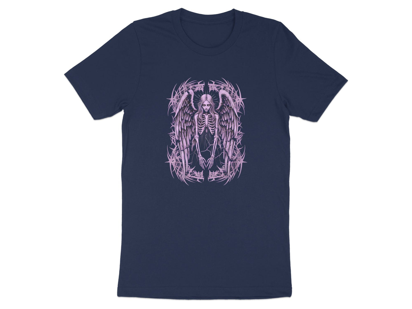 Skeletal Angel Pastel Goth Tribal Graphic Tee