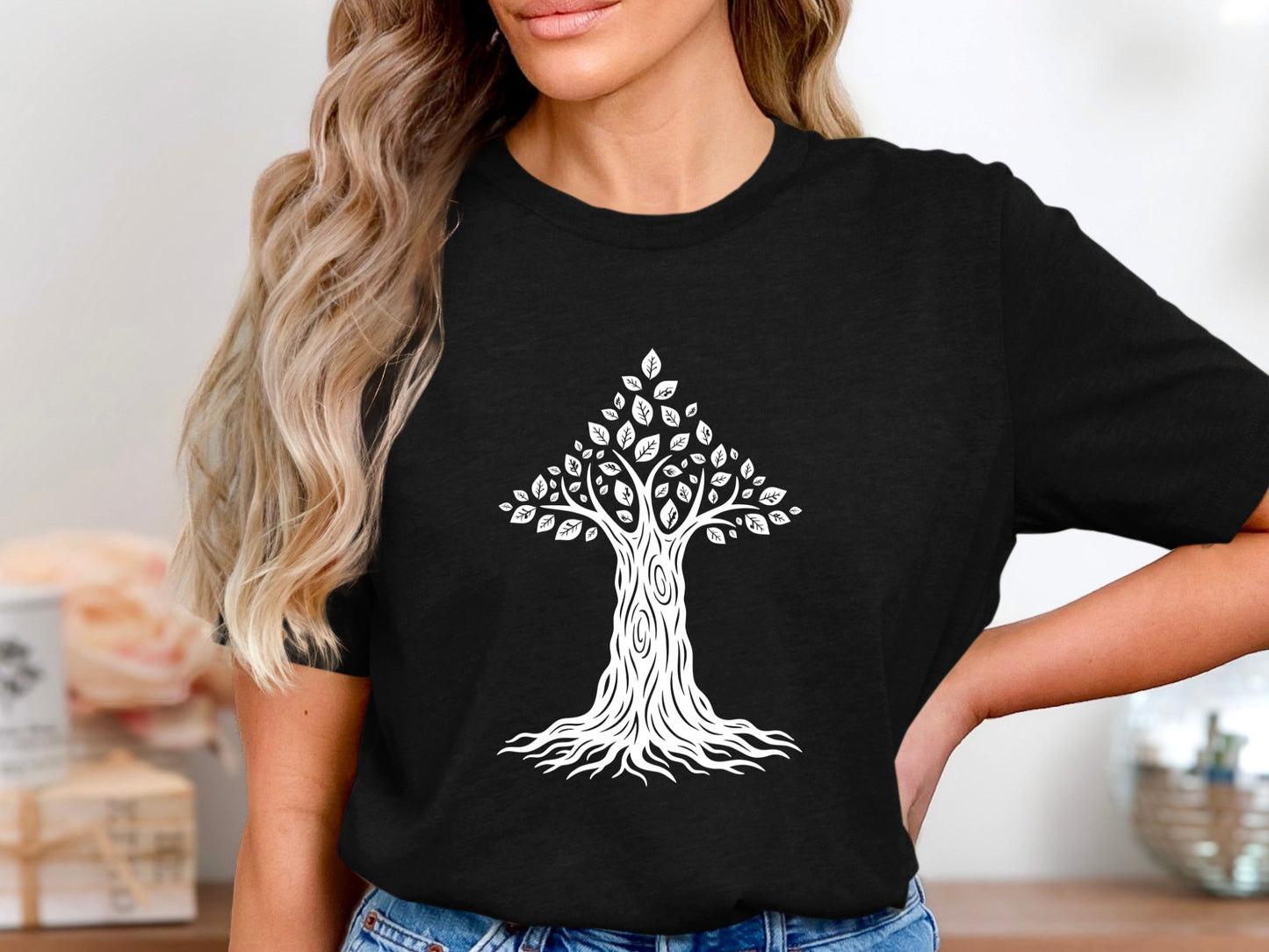 Ethereal Purple Tree of Life Graphic Tee