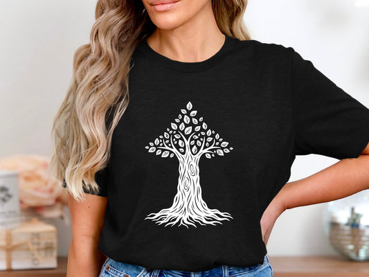 Ethereal Purple Tree of Life Graphic Tee