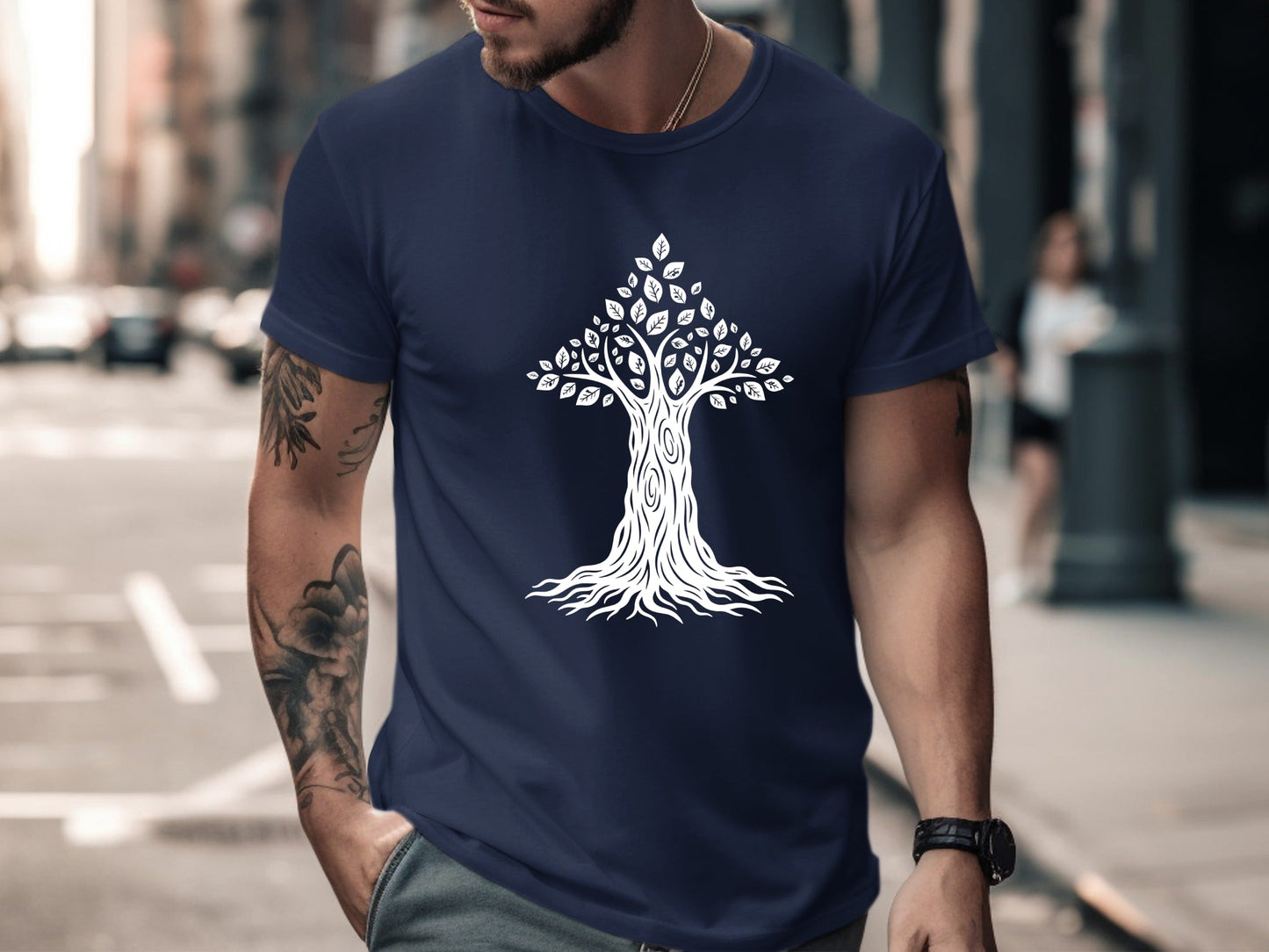 Ethereal Purple Tree of Life Graphic Tee