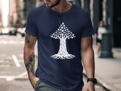 Ethereal Purple Tree of Life Graphic Tee