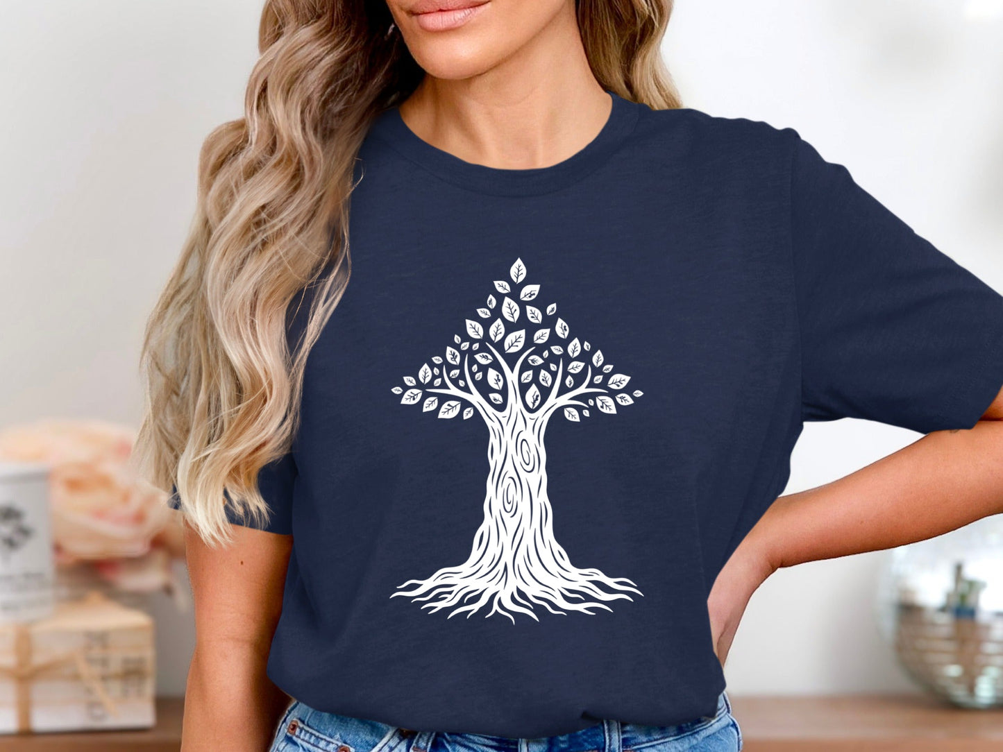 Ethereal Purple Tree of Life Graphic Tee
