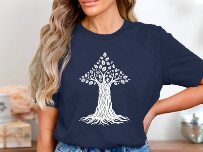 Ethereal Purple Tree of Life Graphic Tee