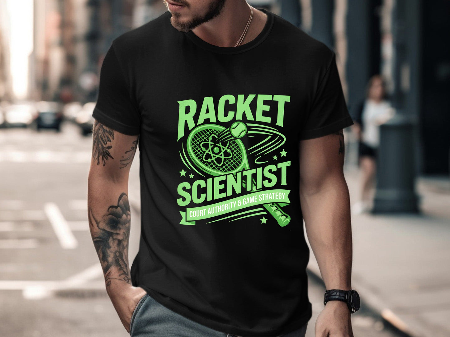 Racket Scientist Funny Tennis T-Shirt