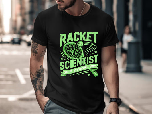 Racket Scientist Funny Tennis T-Shirt