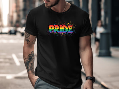 Rainbow Pride Splatter T-Shirt/ Streetwear Edition