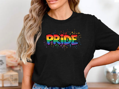Rainbow Pride Splatter T-Shirt/ Streetwear Edition