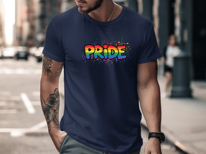 Rainbow Pride Splatter T-Shirt/ Streetwear Edition